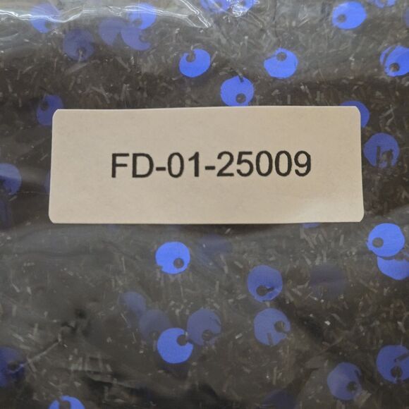 NEW Sequined One-Shoulder Dress. Black Blue. Long Sleeve. Lined w/Slit. Plus 3X - Picture 11 of 11